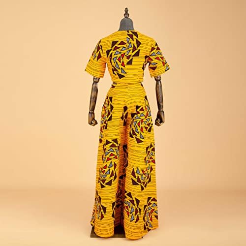 Conjunto de rastreas para mulheres tampos de estampas africanas e calças de ankara plus size dashiki roupas de traje de traje de cera