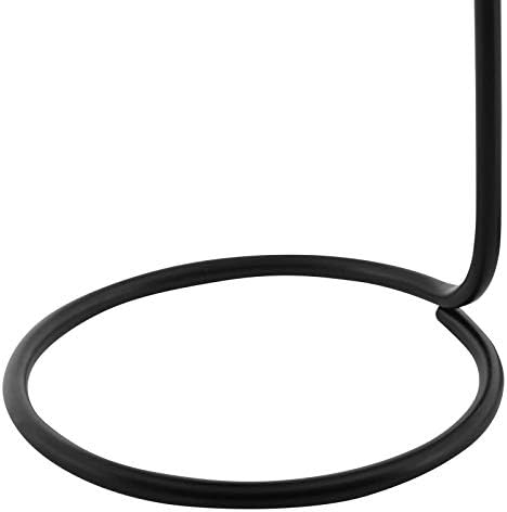 Modway proclama lâmpada de mesa de metal de aço moderno contemporânea em preto 8 l x 8 w x 17 h
