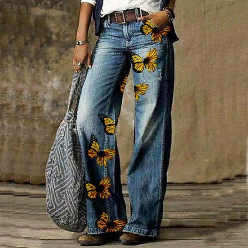 Calças de carga uktzfbctw roupas de primavera roupas femininas impressão estilo étnico streetwear casual outono elegante bastet 5a