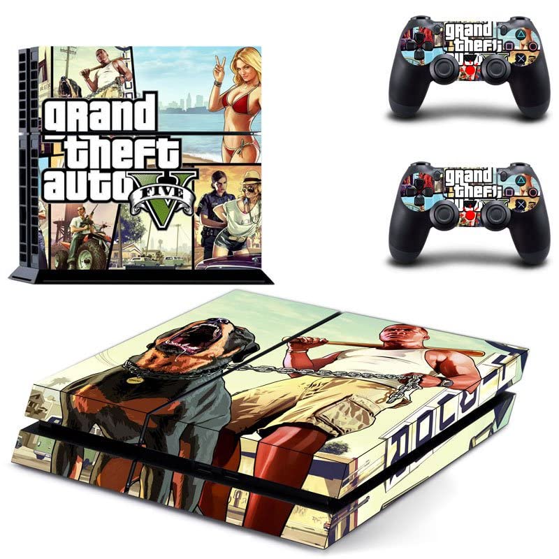 Para PS5 Digital - Game Grand GTA Roubo e Auto PS4 ou PS5 Skin Skin para PlayStation 4 ou 5 Console e Controladores Decalque