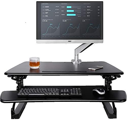 LOCTEK M1S Monitor Altura do suporte Ajuste Sit stand Desk Riser Porta de laptop dobrável com bandeja de teclado Uso - Uso -
