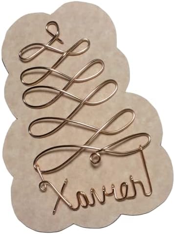 Ornamento de Natal personalizado Árvore de ouro Qualquer nome projetado até 9 letras, nome de presente, tag, ornamento de árvore de