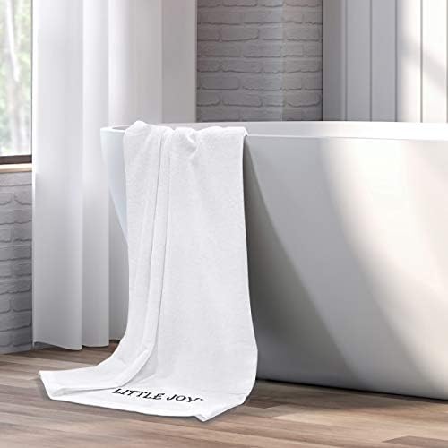Little Joy 4 peças 600 toalhas GSM, toalhas de banho algodão conjuntos de toalhas de banheiro super altamente absorventes