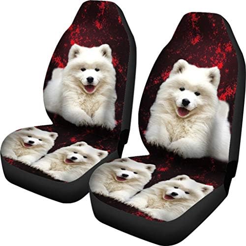 Great Breed Store Samoied Print Print Car Seat Covers