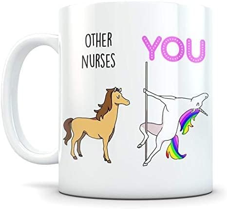 Enfermeira Presentes para Mulheres - Presentes de Natal para Enfermeira - Caneca de Coffee Funny para Enfermeira -