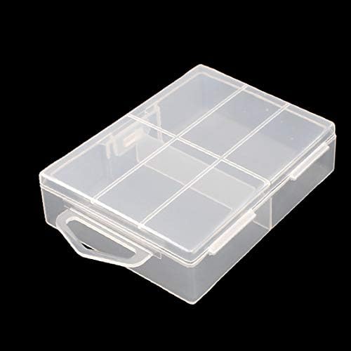Contêiner de caixa de armazenamento de suporte de caixa de plástico rígido x-Dree para 24 x aaa battey (Contened de