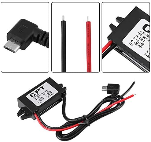 Conversor de tensão Estink, conversor DCTO DC Módulo 12V a 5V 3A Micro USB Tortage Regulador Down para o regulador para smartphone de carro Display LED