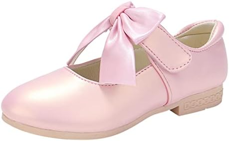 Qvkarw Sapatos infantis sapatos de couro branco Bowknot Girls Sapatos de princesa Sapatos de desempenho Sapatos de desempenho recém -nascidos