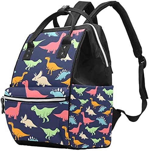 Dinossauros coloridos de colorir dinossauros para mulheres para mulheres, sacolas de laptop para homens para homens Baga escolar