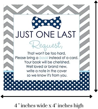 Papel Facty Party Tie Bow Shower Baby Solicle Carts Cards Boys Invitation inserta azul e cinza