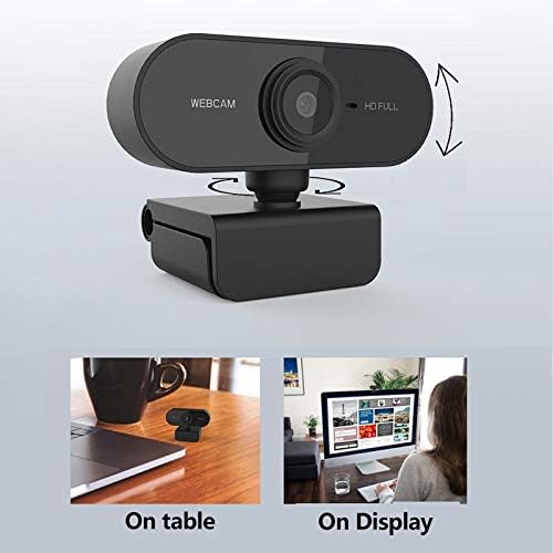 Full HD 1080p Webcam USB com Mic Mini Computer Camera, flexível rotativo, para laptops, Webcam Câmera de Desktop Educação Online5