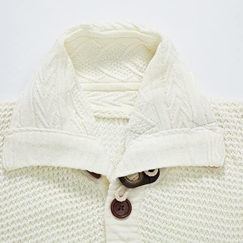 Dudubaby Sweaters de outono para homens outono e inverno moda larga cardigã