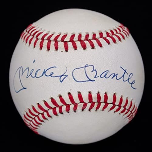 Mickey Mantle assinado autografado oal beisebol jsa loa classificado 8 - bolas de beisebol autografadas