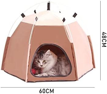 Sawqf PET PET octogonal dobrável cão house gatos portáteis Playpen de tenda dobrável Operação fácil de caça ao ar livre Acessórios