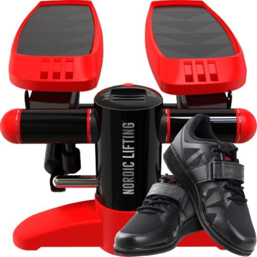 Mini Stepper - pacote vermelho com sapatos megin tamanho 8 - preto