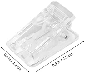 Cabilock Shower Liner 50pcs clipes de mola transparentes clipes autoadesivos para cabide de tapeçaria clipes de plásticos