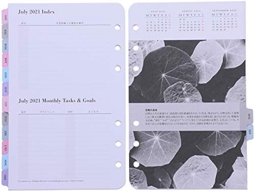 Franklin Planner 65263 7 hábitos, 2 páginas por dia, reabastecimento diário, versão de 15 meses, tamanho compacto