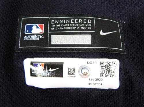 2020 Detroit Tigers Derek Hill #29 Jogo emitido POS Usado Navy Jersey St 44 8 - Jogo usada MLB Jerseys