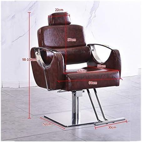 Cadeira de salão clássico para cabeleireiro de barbearia, cadeiras de salão de cadeira de barbeiro com bomba hidráulica, cadeiras de