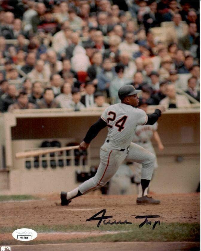 Willie Mays assinado Autograph 8x10 Baseball Giants Foto JSA CoA - fotos autografadas da MLB