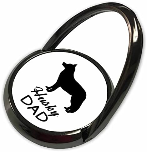 3drose janna salak designs cães - pai de cachorro husky - anéis de telefone