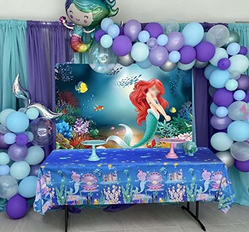 Txue clássico desenho animado submarino peixe fundo peixe fotografia de fundo princesa menina de aniversário de festas de bolo de
