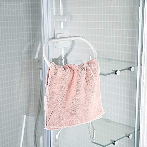 Slsfjlkj Rack de toalhas, banheiro para o banheiro, rack de toalha de parede, banheiro de parede de porta auto-adesiva