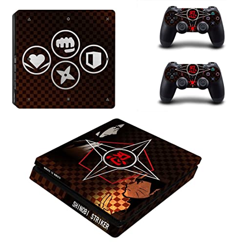 Anime Hnarutong e Nborutom Sasuke Kakashi Itachi PS4 ou PS5 Skin Stick para PlayStation 4 ou 5 Console e 2 Controllers Decals