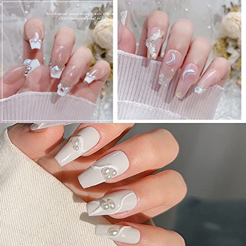 2 caixas mini multi -estilos pérolas encharms half pérolas coração lua oval câminas de unhas de miçangas com cristais