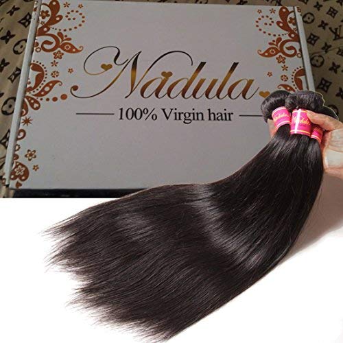 Nadula 8a Brasileiro Hair liso Tabela 3pcs/lote virgem Remy Pacacos de cabelo humano