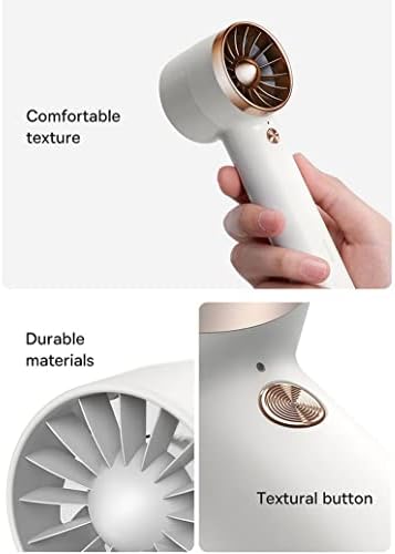 Sdfgh Handheld Turbo Fan 3 Speed ​​Speed ​​Ajustável Air condicionado ventilador mini fã de turbo panfleto turbo ventilador