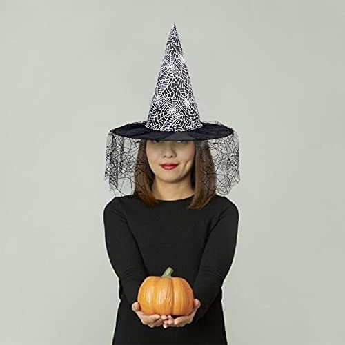 Chapéu adulto chapéu não -halloween tecido pontudo chapéu decorativo suporta tampas de beisebol de tamanho grande