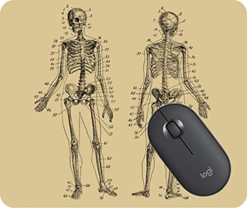 Squeleto humano Anatomia humana Custom Mouse Pad, Funny Funny Cute Personalizado Design Non Slip Gaming Mousepad