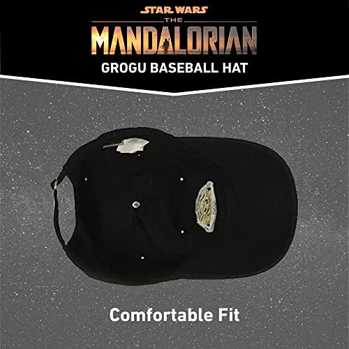 Guerra nas Estrelas ao Mandaloriano O Capinho de beisebol ajustável de algodão infantil, chapéu de pai grogu