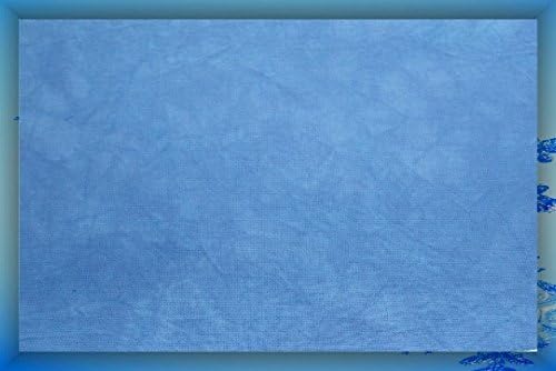 Pano de 14 contagem tingido à mão, tecido de ponto cruz - 58 x 58 - Lapis, azul