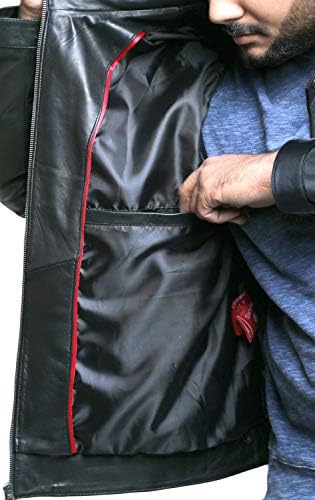 Lavepelle Men's Genuine Lucskin Leather Jacket - 1501535