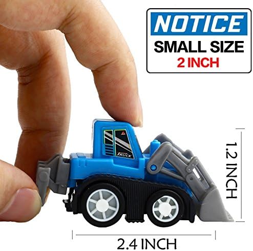 Yeonha Toys puxe veículos para trás, 12 Pack Mini variados veículos de construção e brinquedos de carro, veículos Truck mini carros