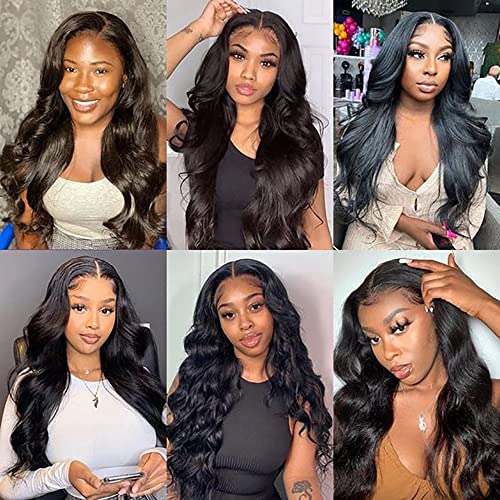 Beaurocks Lace Wigs Front Wair Human Body Wave 13x4 Lace Front Wig For Mulheres 150% Densidade Transparente Lace