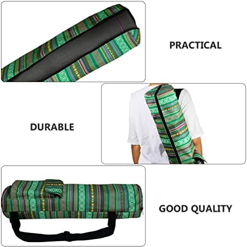 Saco de Tote Green Cabilock Yoga Bolsa de Yoga Mat Mochila Backpack: Yoga Transporte de ioga Mate