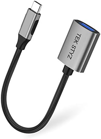 TEK Styz USB-C USB 3.0 Adaptador compatível com seus quadros Bose Tempo OTG Tipo-C/PD Male USB 3.0 Feminino.