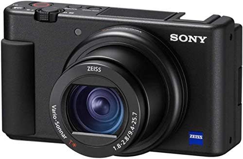 Pacote de câmera digital da Sony ZV-1 com kit de acessórios ACCVC1 VLogger, mochila da câmera, tripé, estojo útil + mais | Sony Zv1 Point & Shoot Camera para criadores de conteúdo, Vlogging e YouTube