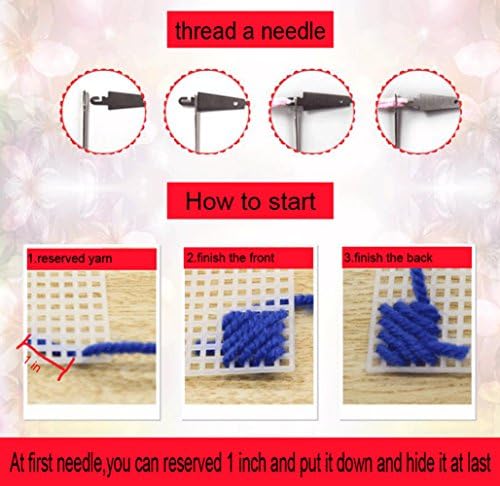 Kits de ponto cruzado 3D btibpse kits de bordado simples caixa de lenços de papel diy para mulheres e meninas kit de lona de plástico