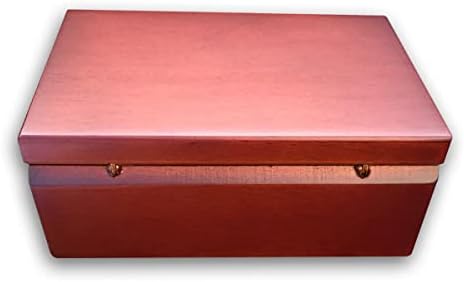 Jogue [feliz aniversário para você] Brown Color Wooden Music Box Box Box With Sankyo Musical Movement
