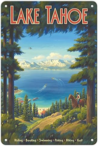 Pacifica Island Art Lake Tahoe, Califórnia - Riding, passeio de barco, natação, pesca, caminhada, golfe - Poster de