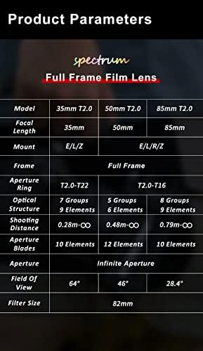 7artisans 85mm T2.0 Quadro completo grande Apertura Cine Cine Cinematic Professional Film Lens para Canon RF EOS R Mount Camera