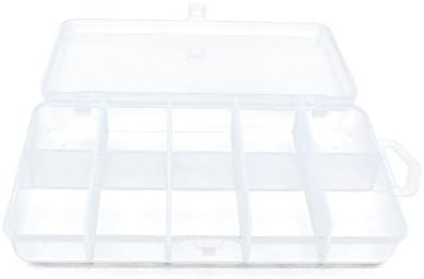 1 PCS Clear Beads Tackle Box Arts Offtless Tackle Storage Plastic Boxes Organizadores Contêineres Caso XX017