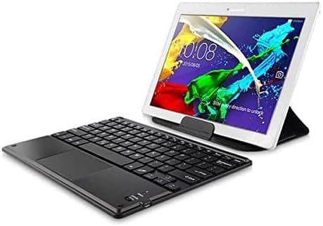 Teclado de onda de caixa compatível com Vivo V21 - teclado Slimkeys Bluetooth com trackpad, teclado portátil com trackpad para Vivo V21 - Jet Black