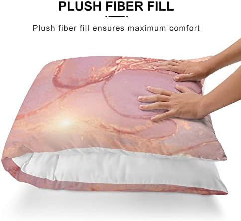 Capas de travesseiros corporais 20x54 polegadas de mármore rosa Violet Bedding decorativo Protetor de travesseiro de corpo grande textura
