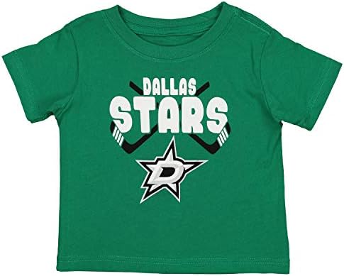 O bebê externo da NHL cruzou na camiseta de manga curta da frente, opções de equipe