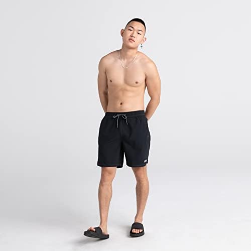 SAXX OH BOOY 2N1 TENHO DE 7 ”-SHORTA MENINO NATA com suporte de bolsa embutido-shorts de placa com revestimento de malha e bolsos